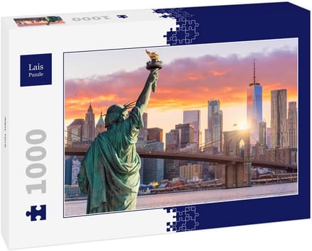 Stadsgezicht Puzzel 1000 stukjes - Indrukwekkende New York Skyline