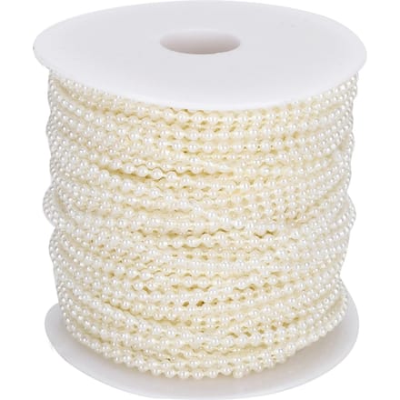 Imitatie Parel Kralenslinger Rond DIY Decoratie Knutsel Kledingaccessoires 3mm beige
