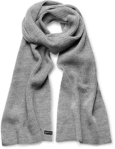 Baltic | Grijze Geribde Acryl Sjaal