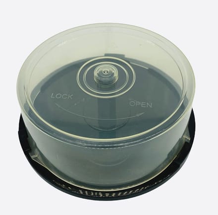 Dailygoods- Cd Houder - Transparante Plastic Houder voor 25 CDs - Cd
