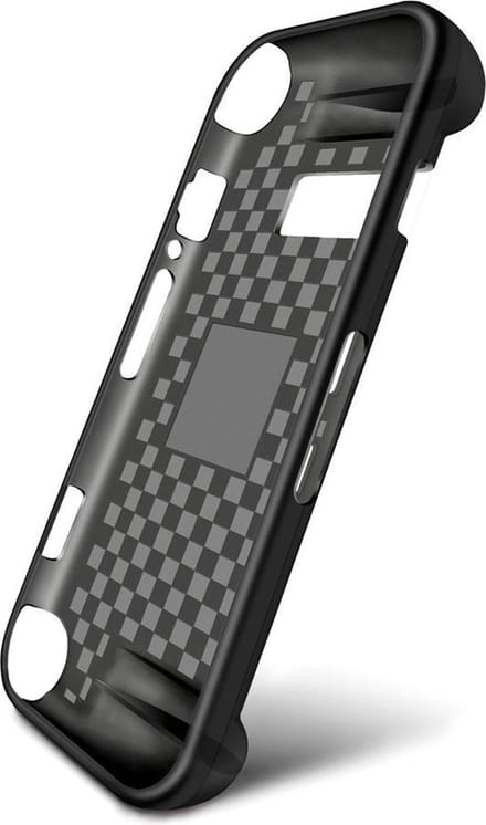 By Qubix - Geschikt voor Nintendo Switch TPU - Case - Zwart