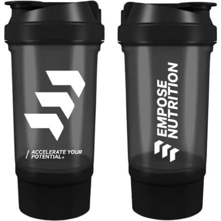 Empose Nutrition Shake Beker - 650 ml - Black - Shaker Proteine