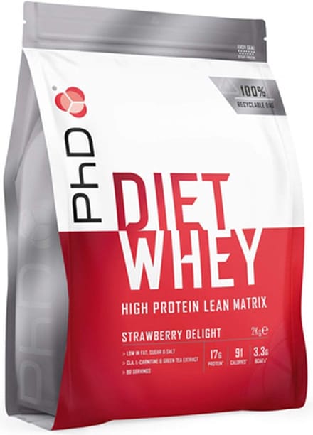 PhD Diet Whey (2000g) Strawberry Delight - Eiwitten - Eiwit Mix