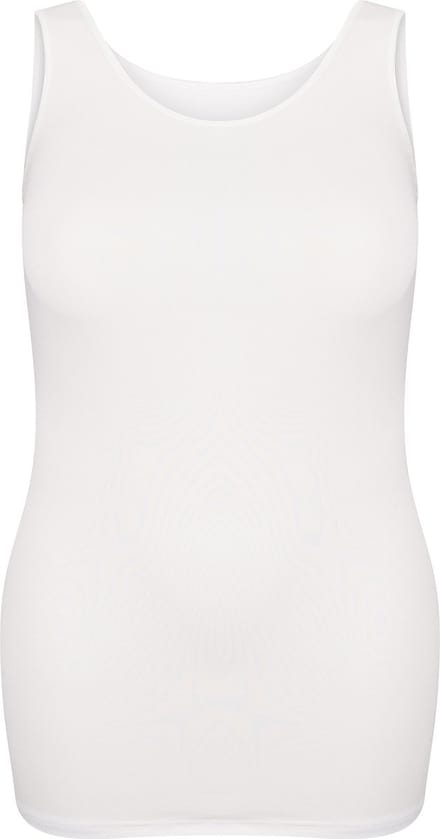 RJ Bodywear - Pure Color - Dames Singlet Extra Lang - Wit - XXL