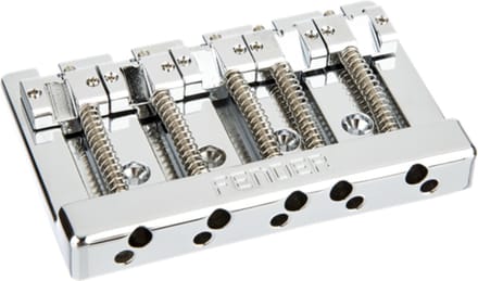 Fender HiMass 5-String Bass Wide Bridge Assembly with Zinc Saddles - Basgitaaronderdeel