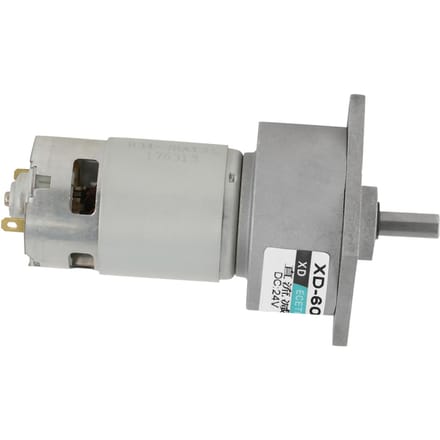 Moteur à engrenages métallique CC Micro 35W Vitesse réglable Horaire Antihoraire (24V 100 tr/min)