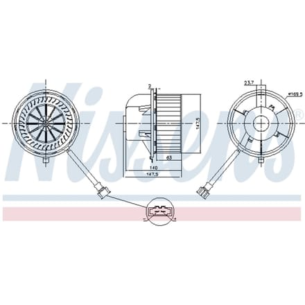 Binnenventilator NISSENS 87155