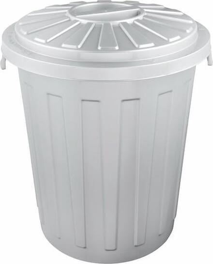 AFVALBAK ROND M/D MAXI BIN 36X42 - 23 L GRIJS OK KEEEPER 10213