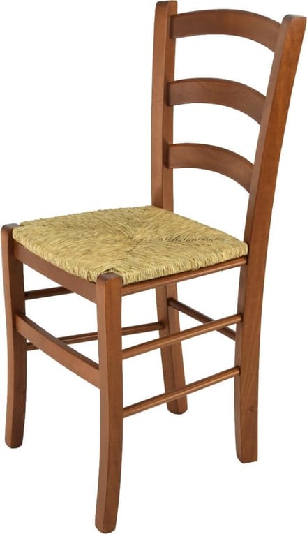 Tommychairs Venice - Eetkamerstoel - 1 Stuk - Licht Walnoot - Rotan