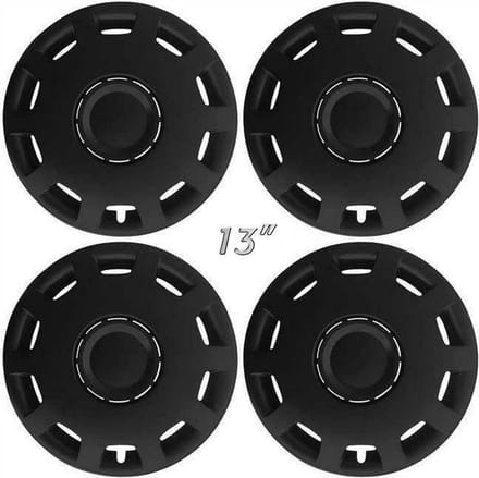 GoodGo Wieldoppen GRANIT-B 13 inch mat zwart. Set a 4 stuks in doos (a.u.b. tekst lezen!)
