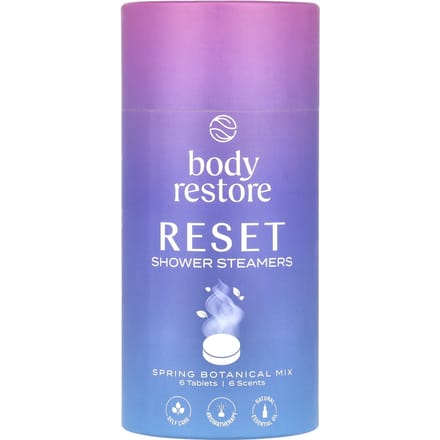 Shower Steamers Reset Mix 6-pack - Body Restore - Douche Tabletten met 100% Etherische Oliën - Aromatherapie Douche - Wellness Cadeau