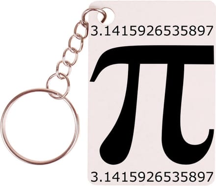 Sleutelhanger 6x4cm - PI - Wiskunde