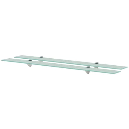 vidaXL - Schappen - zwevend - 2 - st - 100x10 - cm - 8 - mm - glas