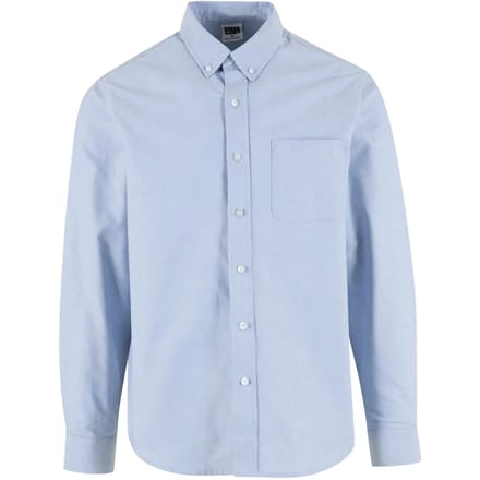 Urban Classics - Button Up Oxford Overhemd - M - Blauw