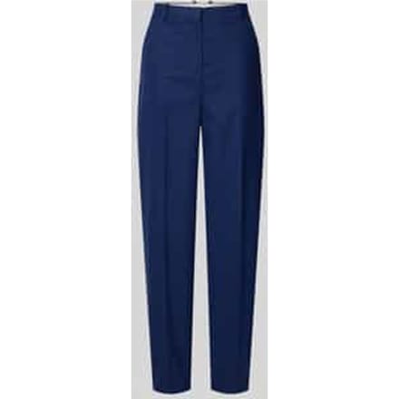 Straight leg pantalon met persplooien, model 'Tabitha'