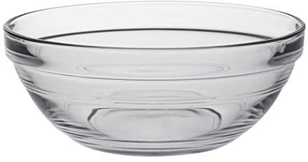 Transparante 14 cm Stapelkom van Gehard Glas
