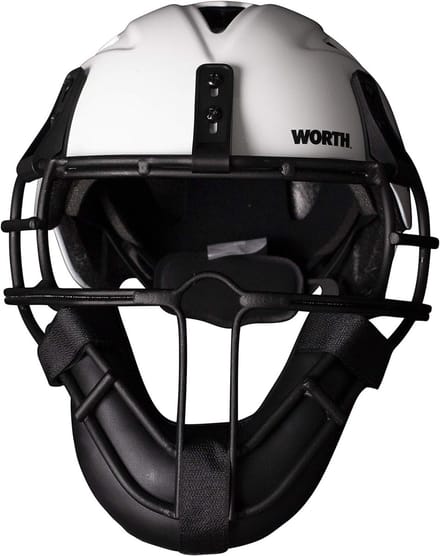 Pitcher's Mask - Softbal Bescherming - Sport Veiligheid - Verbeterd Comfort - One Size - Wit