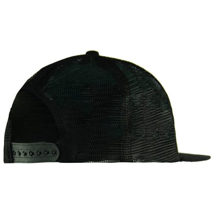 Yums Mesh Snapback Hat Verstelbaar Zwart Wit Logo Unisex Cap 200941 ZWART WIT