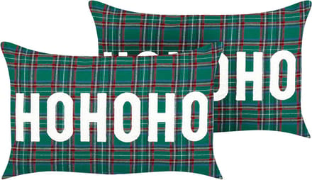 JOYCANDY - Sierkussen set van 2 - Groen - 30 x 50 cm - Polyester