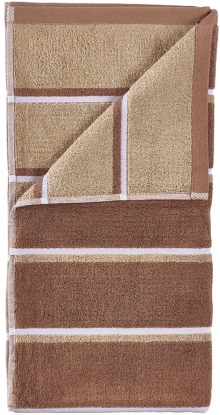 Zone Denmark Sauna Handdoek 100 x 50 cm Terracotta/Camel/Lupine