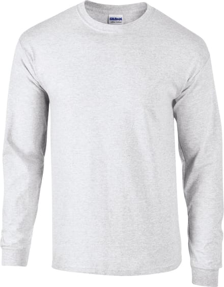 Gildan - Ultra Cotton™ Long Sleeve T-Shirt - Ash Grey (Heather) - L