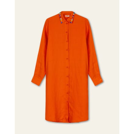 Oilily Dighton Linen Jurk - Oranje - 36