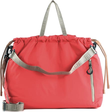 JOST Schoudertas met laptopvak Kemi Hobo Bag Apricot Lichtrood