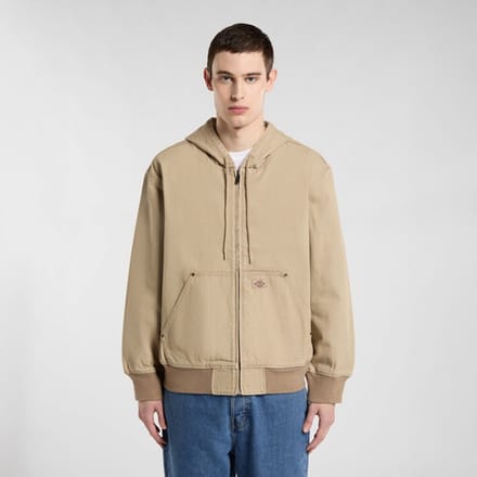Windjack Dickies Ongevoerde canvas bomberjas met capuchon