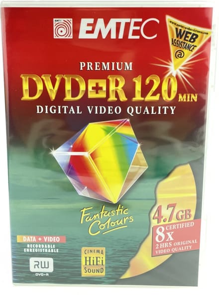 Emtec - DVD+R - Voor het opslaan van Digitale Video's - Foto's en Data