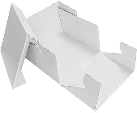 Vierkante taartdoos 20 cm - Wit - Perfect voor Taarten en Cupcakes