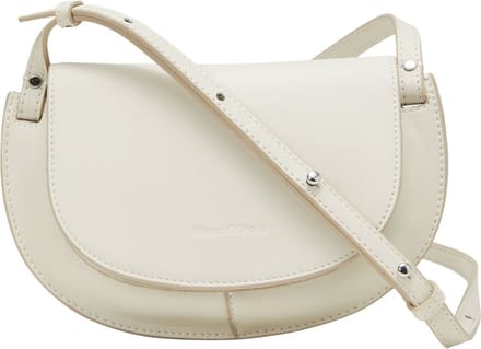 Marc O'Polo Leren Schoudertas Crossbody Bag Chalky Sand Beige