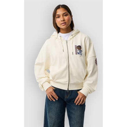 Rip Curl Surf The World Sweatshirt Met Rits Beige S Vrouw