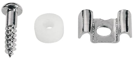 Boston SH-2-N Snarenhouder met Nylon Spacer en Schroef - Nikkelafwerking