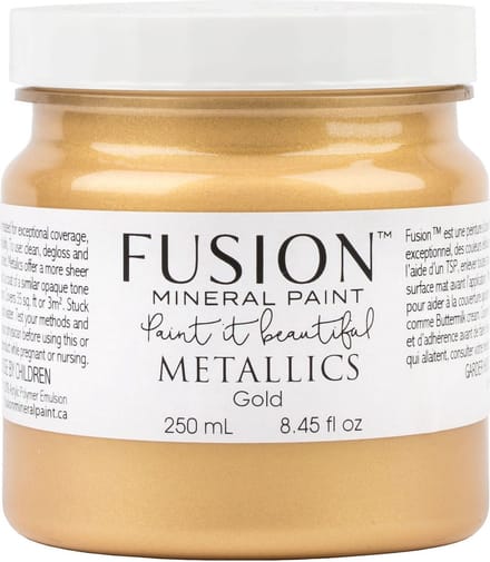 Fusion Metallic paint - Meubelverf - Acrylverf - Gold - 250 ml
