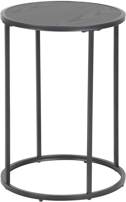 Sidetable Bronx MDF Zwart Ø40cm - Giga Living