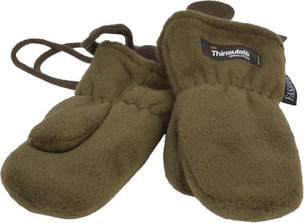 P&T Wanten Kinderen met Touwtje - Fleece - Thinsulate Voering - Kakki - 6j