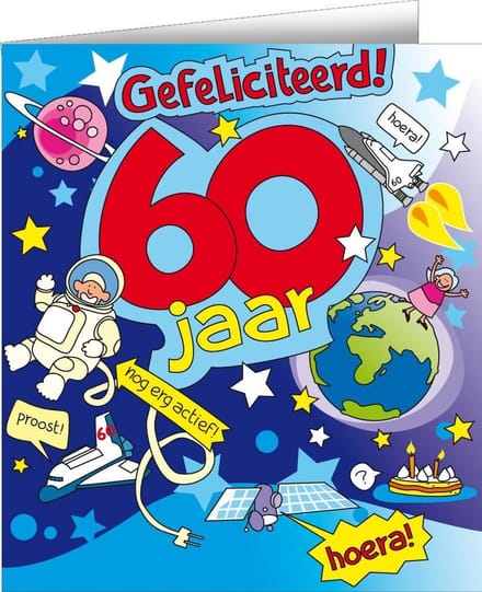 Wenskaarten - 60jr cartoon