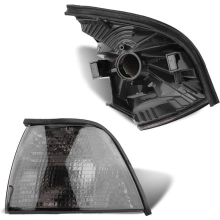 Paire de Cache de Clignotant d'Angle pour Série 3 318i 325i E36 Berline 4 Portes & Break 92 98 black