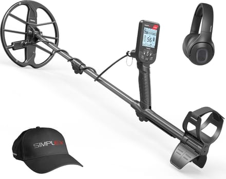 Nokta Simplex Ultra Metaaldetector met Bluetooth hoofdtelefoon