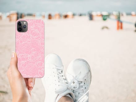 Apple iPhone 11 Pro Max TPU Case White Flowers