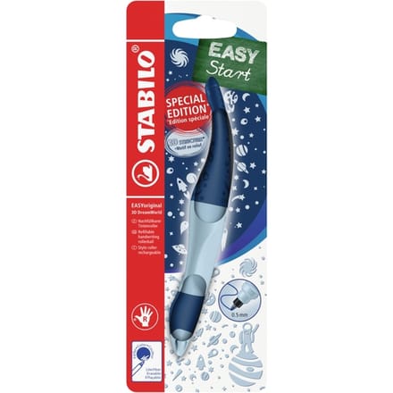 STABILO EASYoriginal 3D DreamWorld - Ergonomische rollerball - Rechtshandig - Blauw inkt - Navulbaar - Blauw