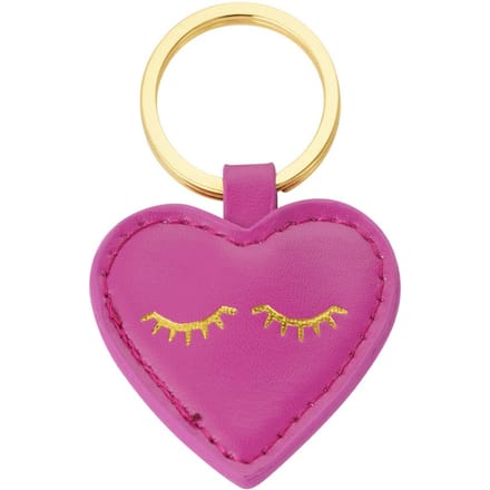 Sleutelhanger heartful smile - fuchsia