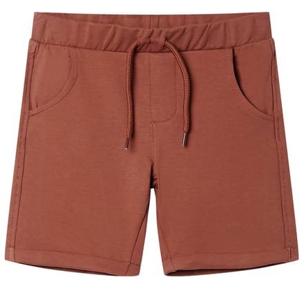 vidaXL Kindershorts met trekkoord 128 bruin