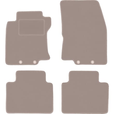 Beige veloursmatten voor: Nissan X-Trail III T32 SUV (2013-2017)