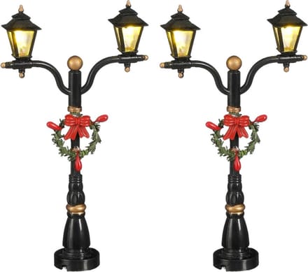 Luville - Lamp Post 2-Light Set van 2