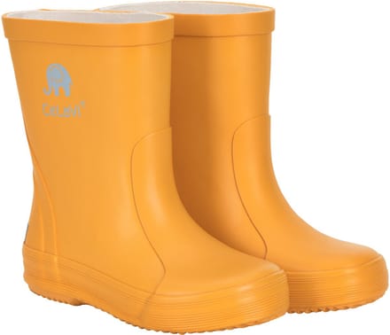 CeLaVi - Basic regenlaarzen voor kinderen - Mineraalgeel - maat 34EU