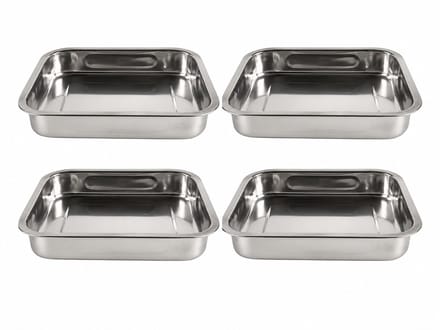 MONTKIARA Braadslede 30 cm Inox – RVS Ovenschaal voor Braden en Bakken