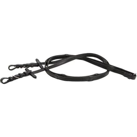 Zachte lederen paardenteugels met stoppers Harry's Horse Sensitive