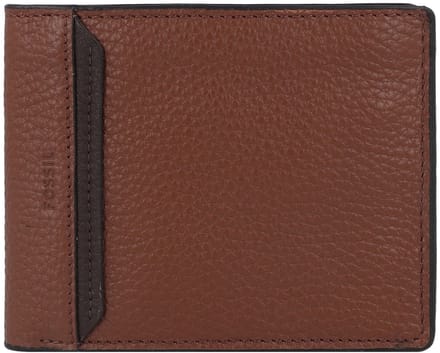 FOSSIL Portemonnee Huntington Bifold With Flip ID Medium Brown Bruine