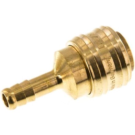 Messing DN 7.2 (Euro) Luchtkoppeling Snelkoppeling 8 mm Slangpilaar